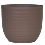 Verona Plastic Pot Mocca