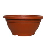 Bowl planter plastic round pot