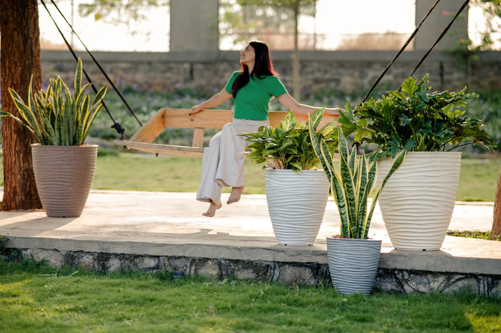 Havana Rotomolded Round plastic Pot