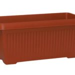 Bello Rectangle Windowplanter Teracota plastic pot