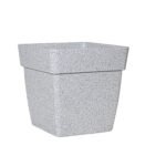 Barca square white pot