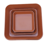 Square plastic pot bottom Tray
